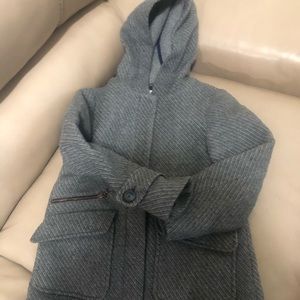 Girls wool hooded Zara coat